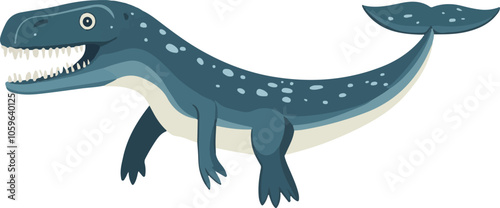 simple vector Kronosaurus clipart photo