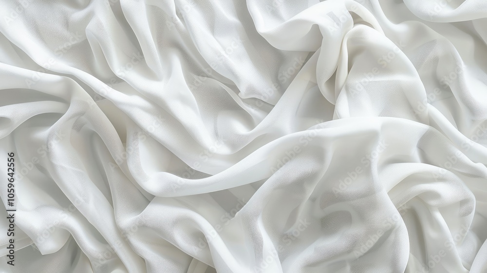 Fototapeta premium Background of white textile surface.