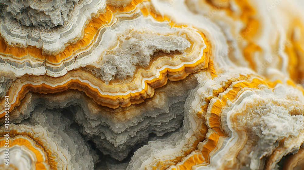 Obraz premium Abstract 3D Background with Layered Yellow and White Textures