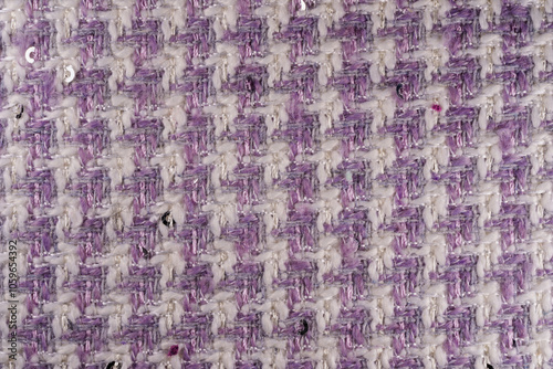 Modern tweed luxury fashion woollen fabric texture macro