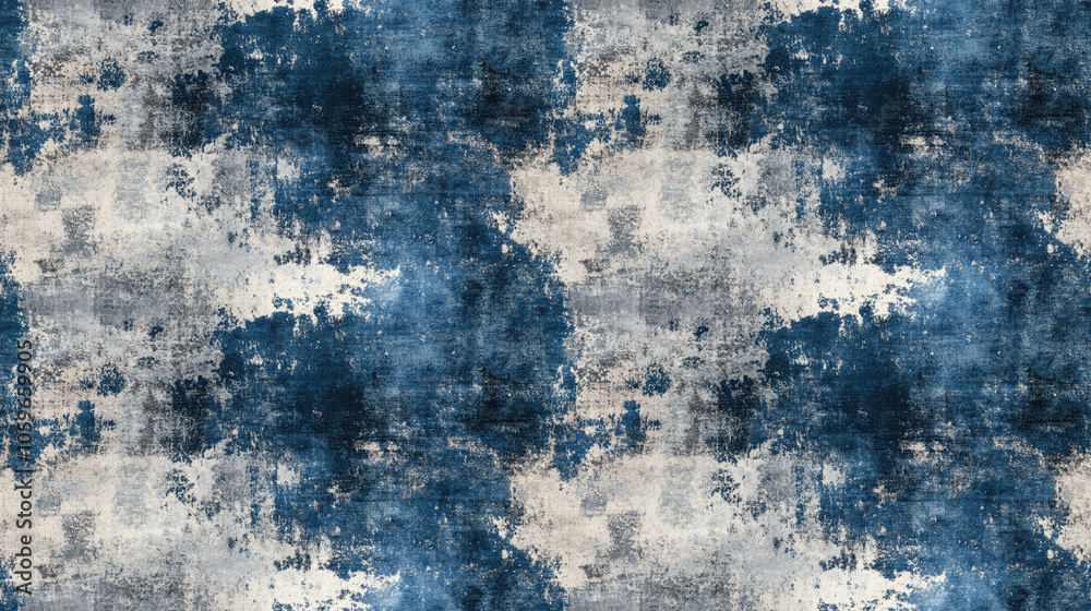 Obraz premium Seamless carpet design featuring grunge and distressed textures perfect for interior decor and textile applications