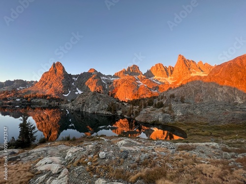 UGC Early morning sunrise alpine Lake photo