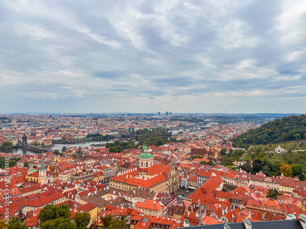 Obraz premium Prague, Czech Republic - aerial city view