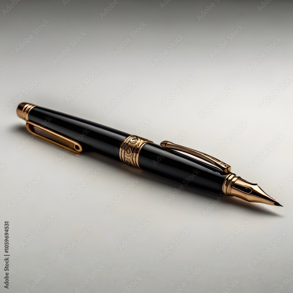 Fototapeta premium fountain pen isolated on white background