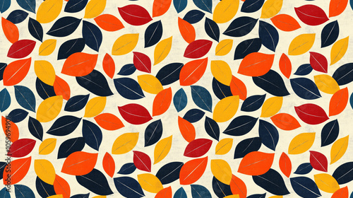 Vintage colorful abstract illustration seamless pattern for artistic design projects