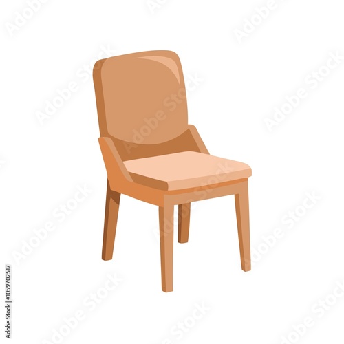 Wallpaper Mural chair isolated on white Torontodigital.ca