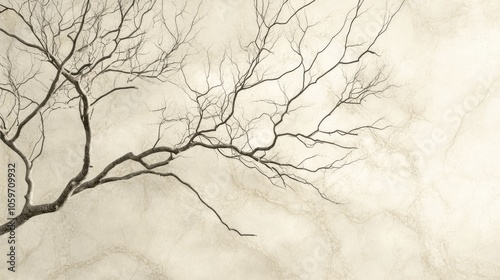 Fine lines branching elegantly across a background, creating an intricate and captivating effect photo