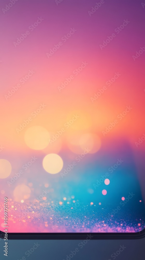 Fototapeta premium Abstract Gradient Background with Bokeh Effect