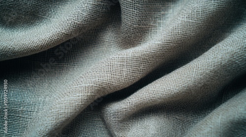 Natural linen texture with detailed weave for spring-inspired design and decoration photo