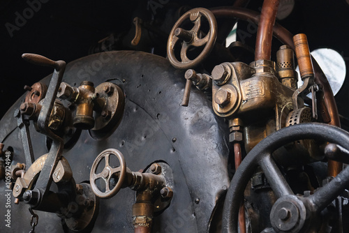 Railway cab (vintage train)