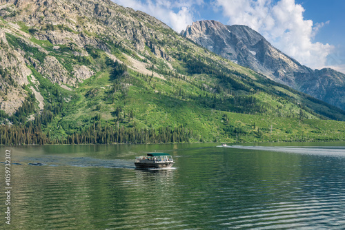 Jenny Lake Overlook at Grand Teton National Park boat tour	