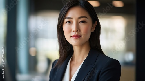 Confident Businesswoman in Modern Office Setting, Exuding Professionalism and Poise Free Download Confident Businesswoman in Modern Office Setting, Exuding Professionalism and Poise - GFXLoad