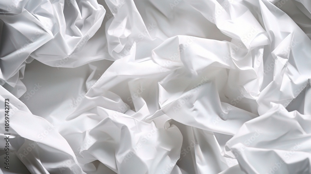 Obraz premium Soft White Tissue Paper Texture Close-Up
