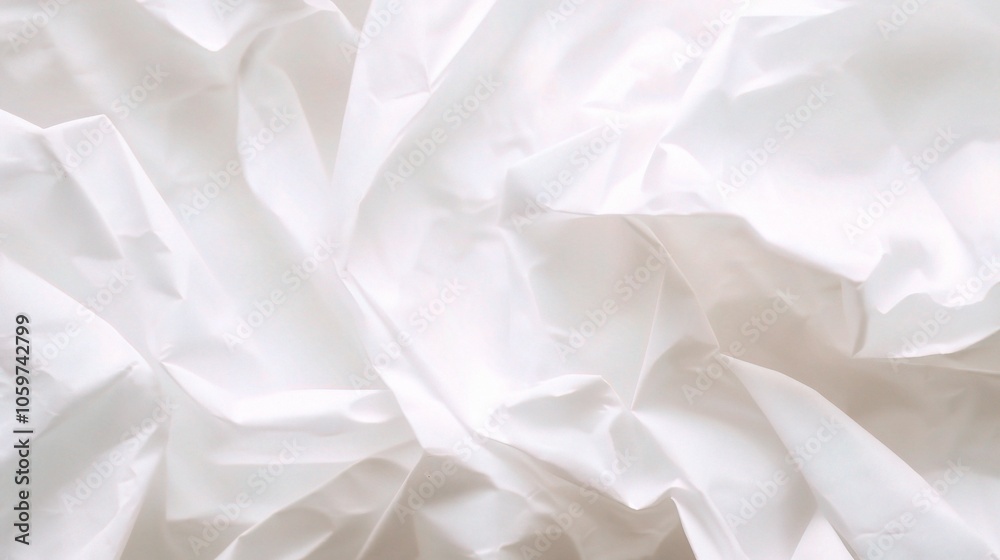 Obraz premium White Tissue Paper Textured Background Close-Up