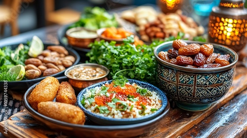Wallpaper Mural A Table Full of Delicious Middle Eastern Cuisine Torontodigital.ca