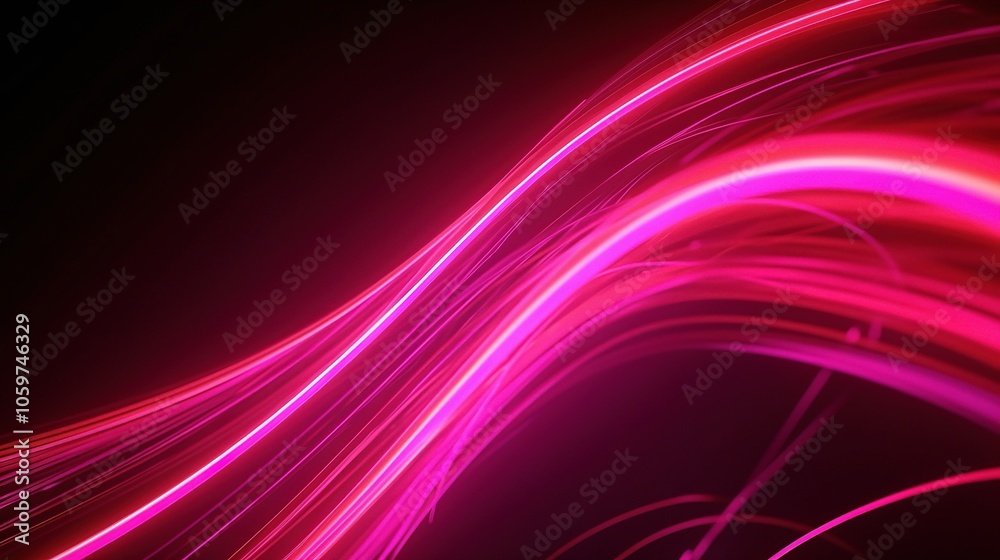 Fototapeta premium Dynamic Neon Pink Gradient Background