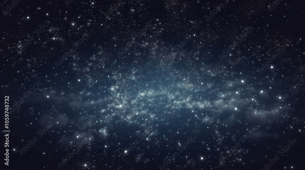 Fototapeta premium Glittering Night Sky Filled with Stars