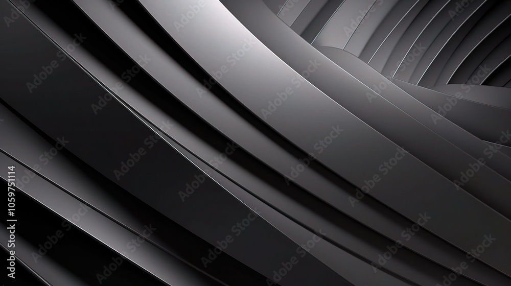 Obraz premium Gray Abstract Background with Diagonal Shadow Effects