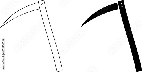 outline silhouette Kama icon set