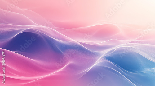 Wallpaper Mural Abstract background with pastel colors of pink and blue, featuring soft lines Torontodigital.ca
