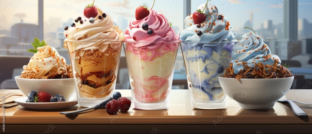 custom made wallpaper toronto digitalDelicious Ice Cream Varieties for a Sweet Breakfast