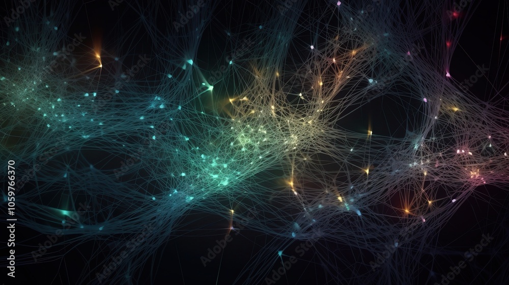 Fototapeta premium Abstract Light Patterns on Dark Background