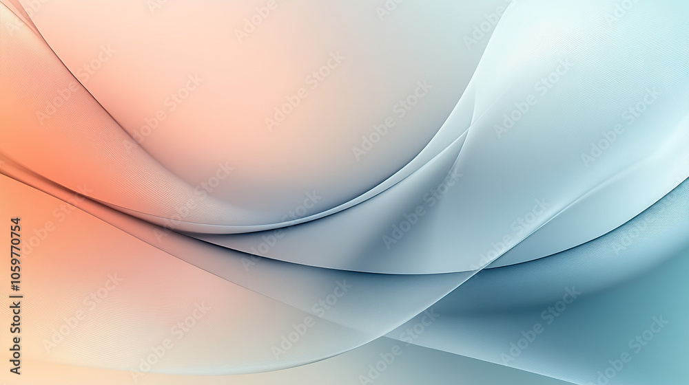 Obraz premium Modern abstract background with smooth lines and soft gradients, creating an elegant and contemporary look for various applications
