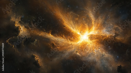 Wallpaper Mural An explosive burst of light and energy from a dying star , explosion, star, burst, light, energy, cosmic, astronomy.  Torontodigital.ca