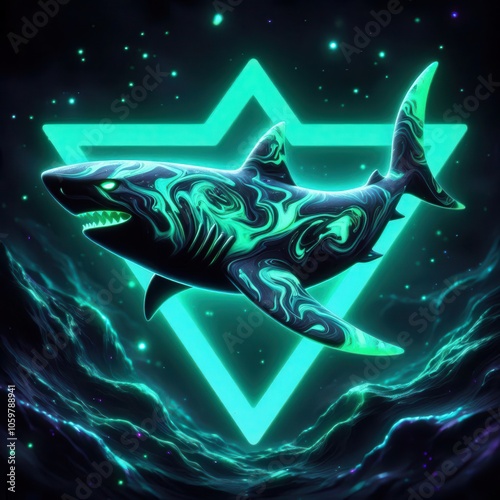 Shark | Ornated Shark Symbol photo