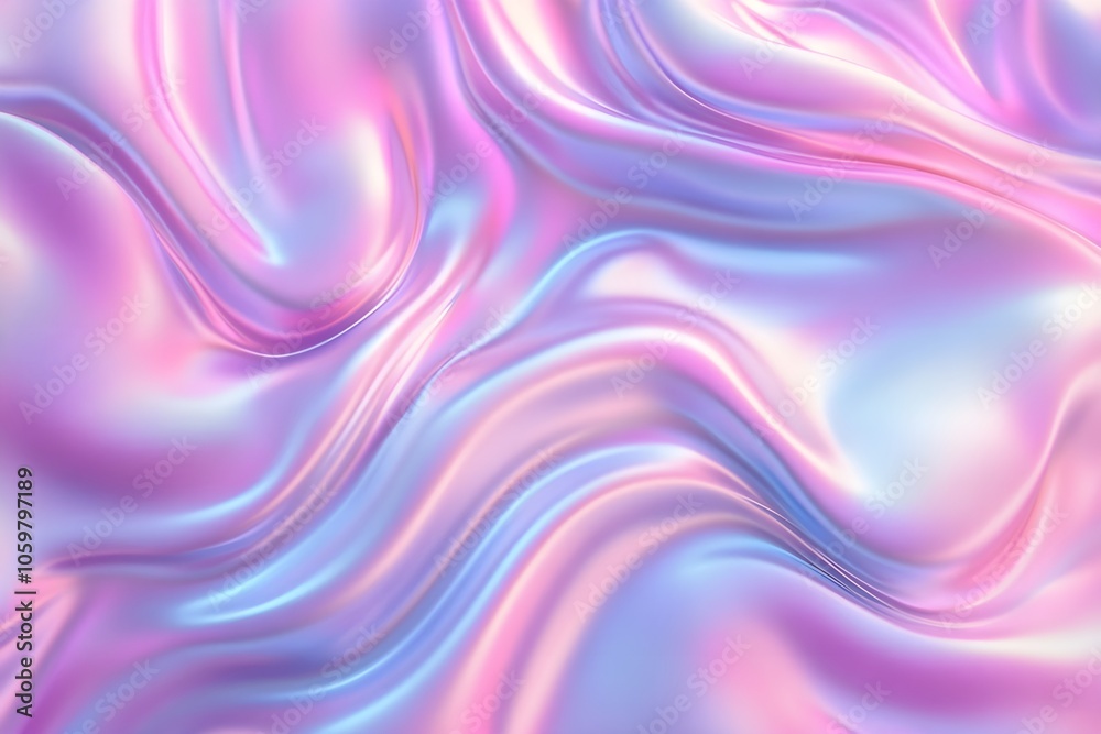 Obraz premium Gradient liquid abstract squared Holo Holographic background with halftone dots design Watercolor ombre gradient pattern design 3d geometric shapes background Abstract background generative AI