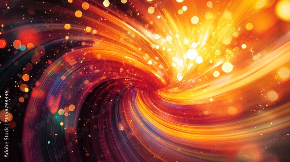 Obraz premium Optical Flare effect illustration