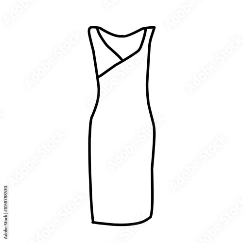 women dresses line icon