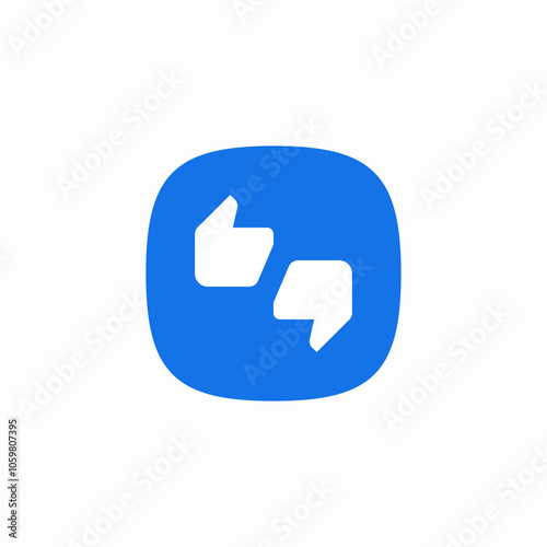 thumbs up down icon sign vector