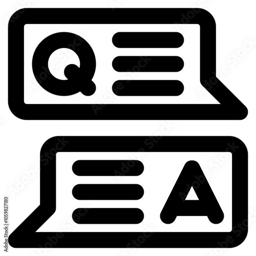 question and answer icon