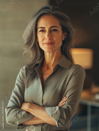 Free Download Professional Portrait of a Businesswoman in Corporate Attire - GFXLoad