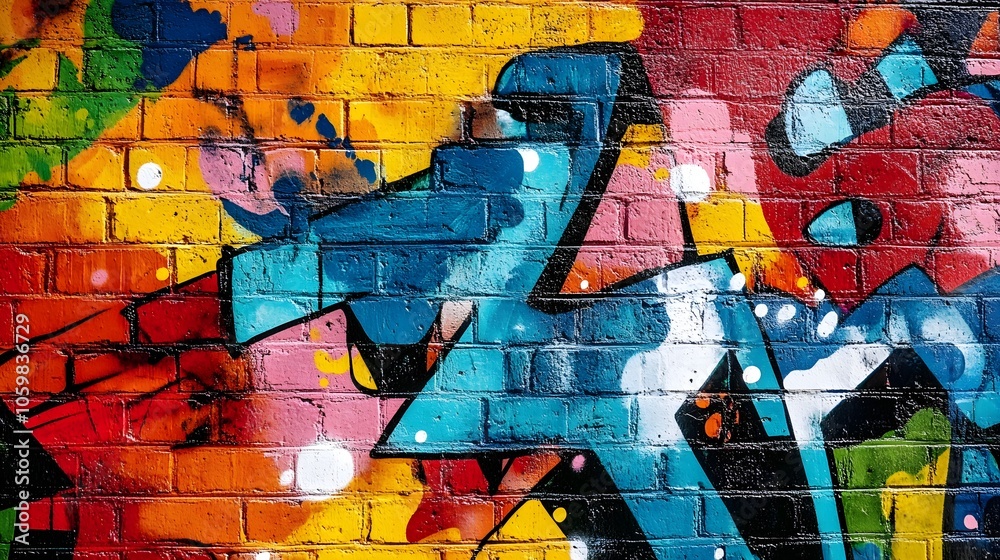 Fototapeta premium Graffiti wall Abstract colorful background. artistic pop art background backdrop