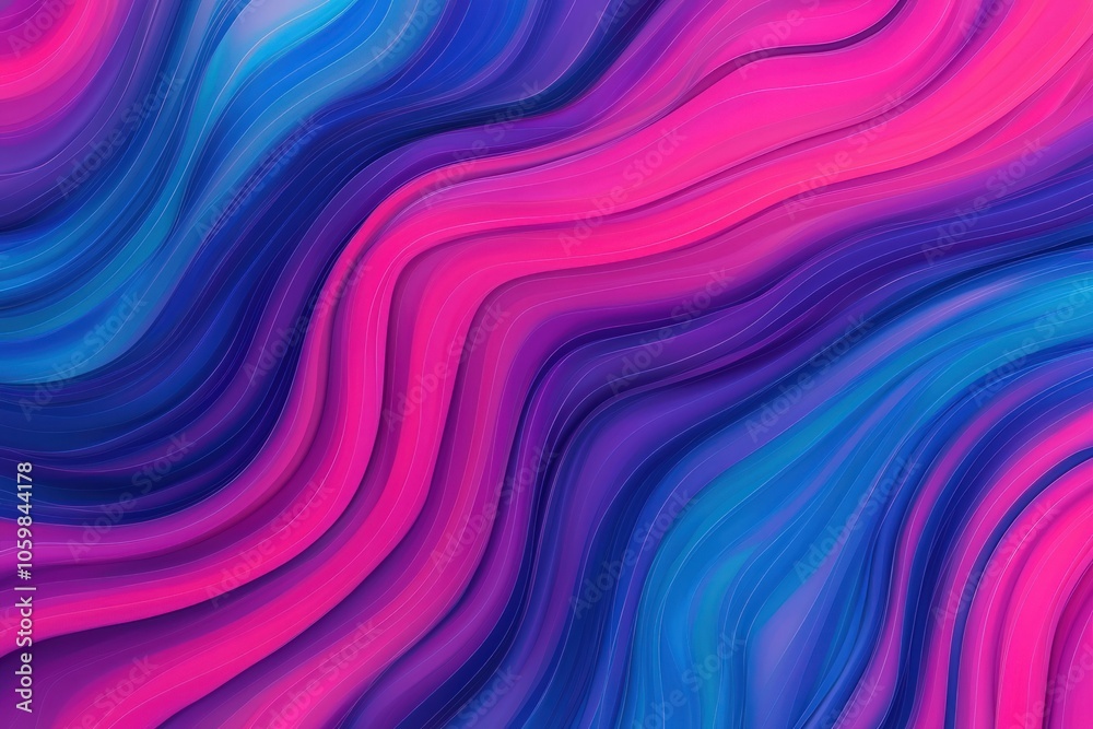 Fototapeta premium Vibrant Waves of Color An Abstract Exploration of Fluid Movement and Energy
