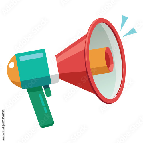 megaphone on white background, megaphone isolated on white background, megaphone isolated on white