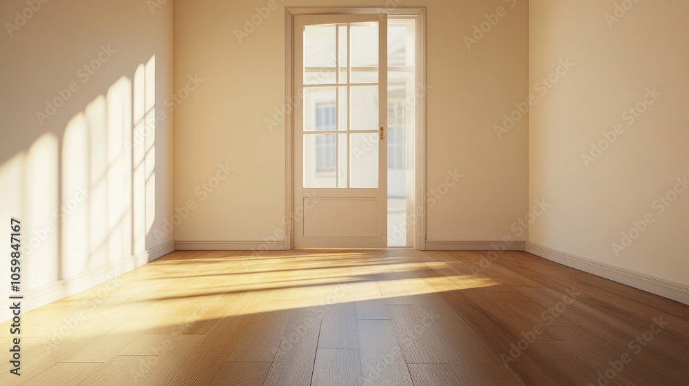 Fototapeta premium Sunlight Streaming Through a Doorway