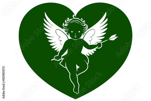 Valentine Cupid | isolated vector illustration on white background