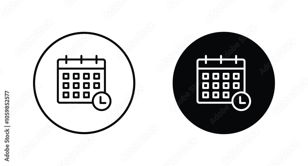 calendar vector icon. calendar symbol icon. calendar vector icon. calendar symbol icon.
