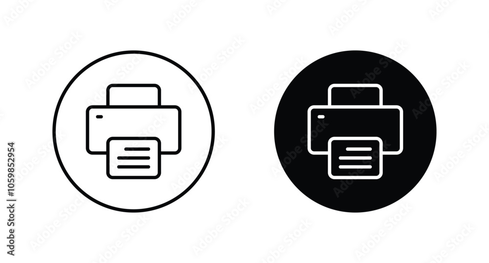 Printer vector icon. Printer symbol icon Printer vector icon. Printer symbol icon