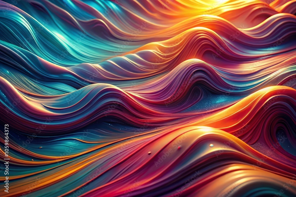 Obraz premium a colorful abstract background with a rainbow pattern