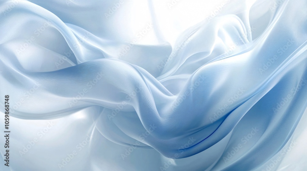 Obraz premium Abstract Blue Silk Fabric Background