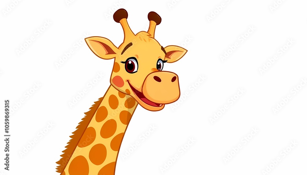 Obraz premium Cartoon Giraffe