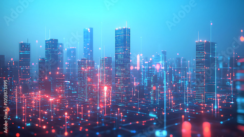 Wallpaper Mural future holographic city Torontodigital.ca