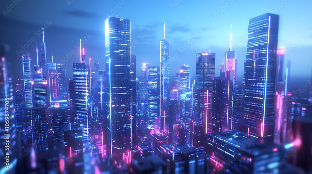 Obraz premium future city
