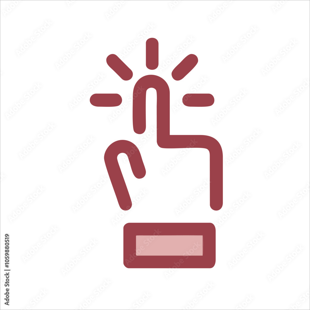 Obraz premium hand holding a button