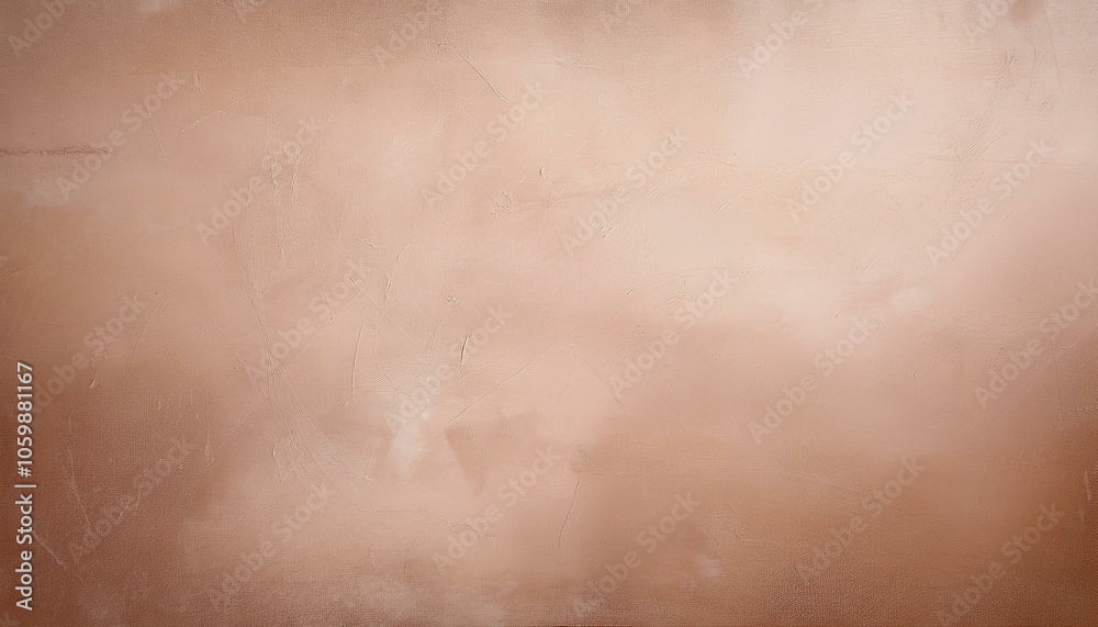 Fototapeta premium A close-up of a textured, pale peach wall with subtle imperfections.