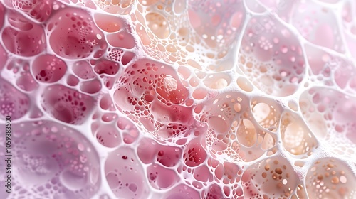 Detailed 3D rendering of a nephron structure, showcasing its intricate components including the glomerulus, tubules, and loop of Henle, essential for kidney function.